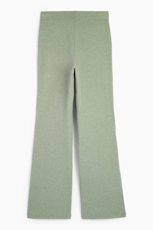 Damen - Flared Leggings - grün