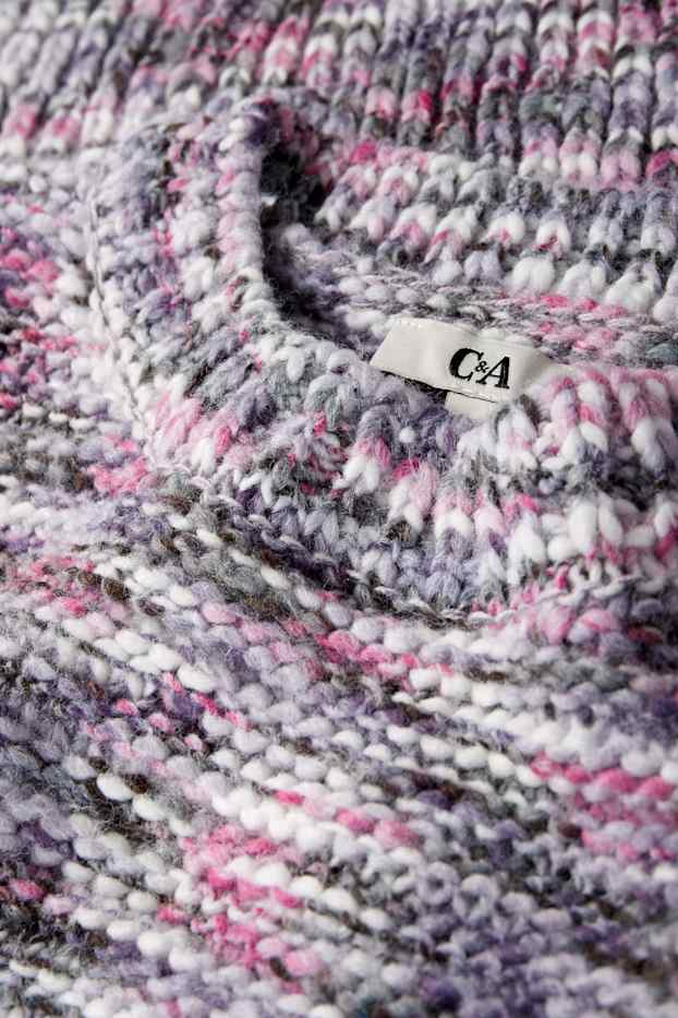 Dona - Jersei crop - estructurat - violeta clar