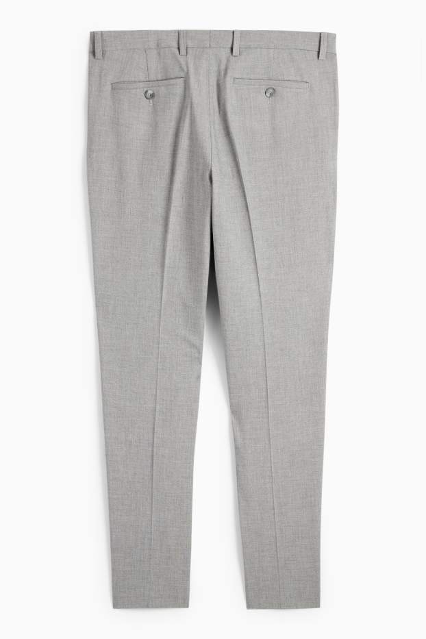 Hombre - Pantalón de vestir - colección modular - slim fit - Flex - gris