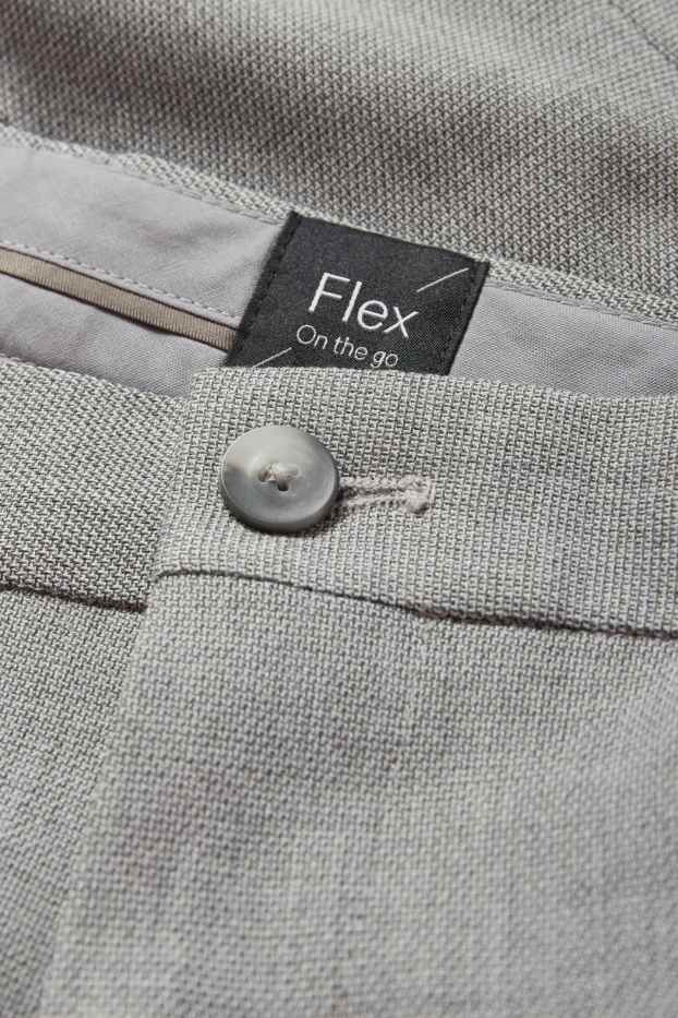 Hombre - Pantalón de vestir - colección modular - slim fit - Flex - gris