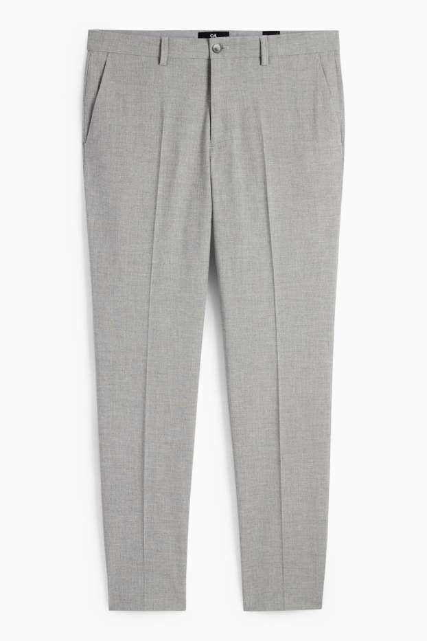 Hombre - Pantalón de vestir - colección modular - slim fit - Flex - gris