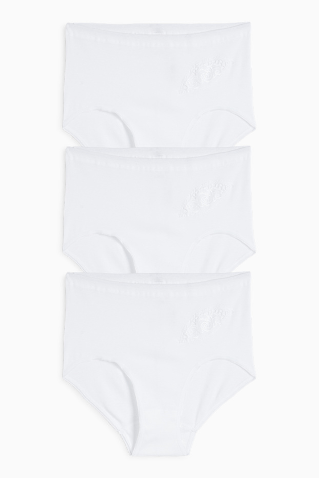 Damen - Multipack 3er - Slips - weiß