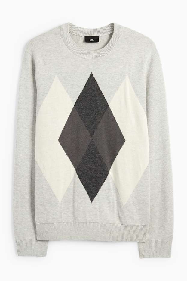 Hommes - Pull - gris clair