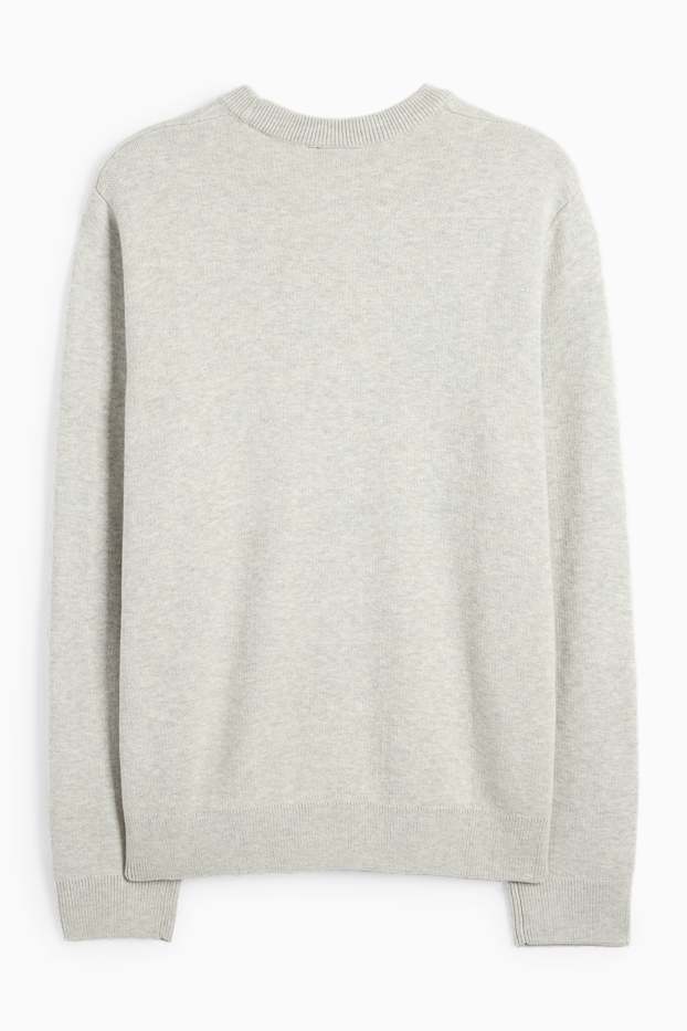 Hommes - Pull - gris clair