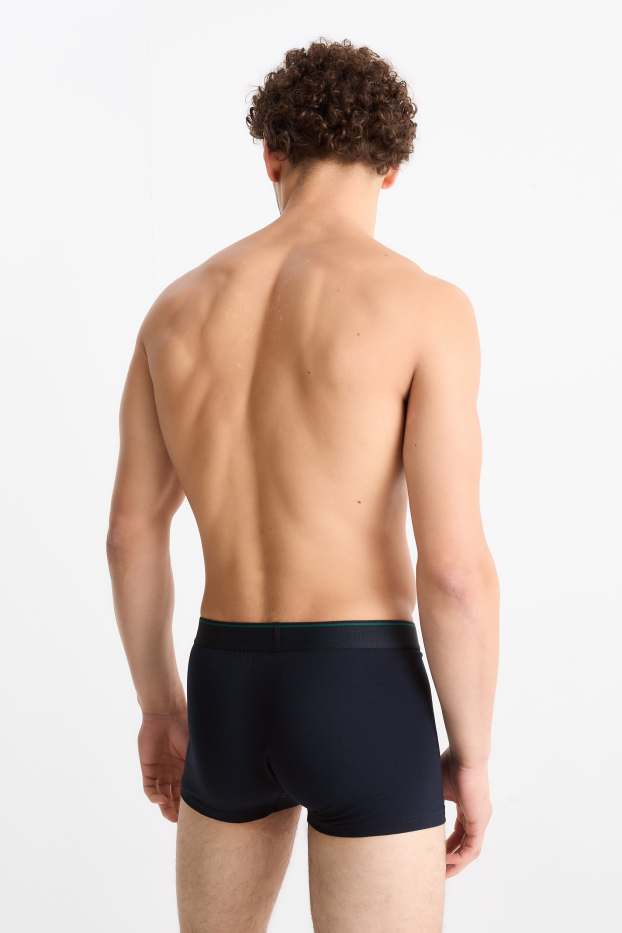 Hommes - Lot de 3 paires - boxers de Noël à motif - vert foncé