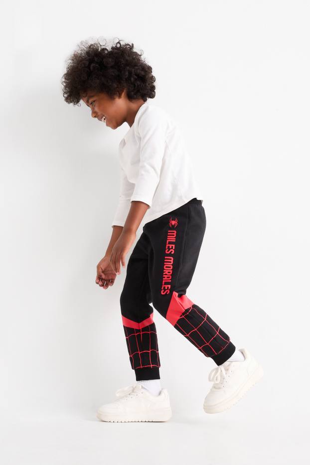 Kinder Buben - Halloween - Spider-Man - Jogginghose - schwarz