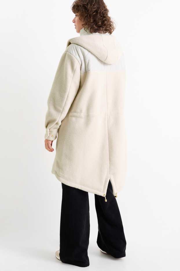 Donna - Parka con cappuccio - beige chiaro