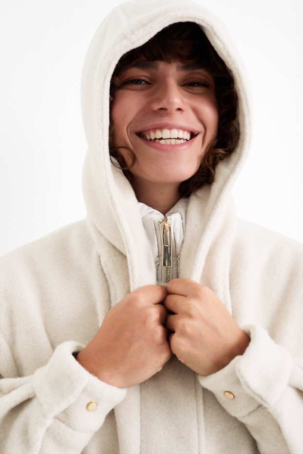 Donna - Parka con cappuccio - beige chiaro