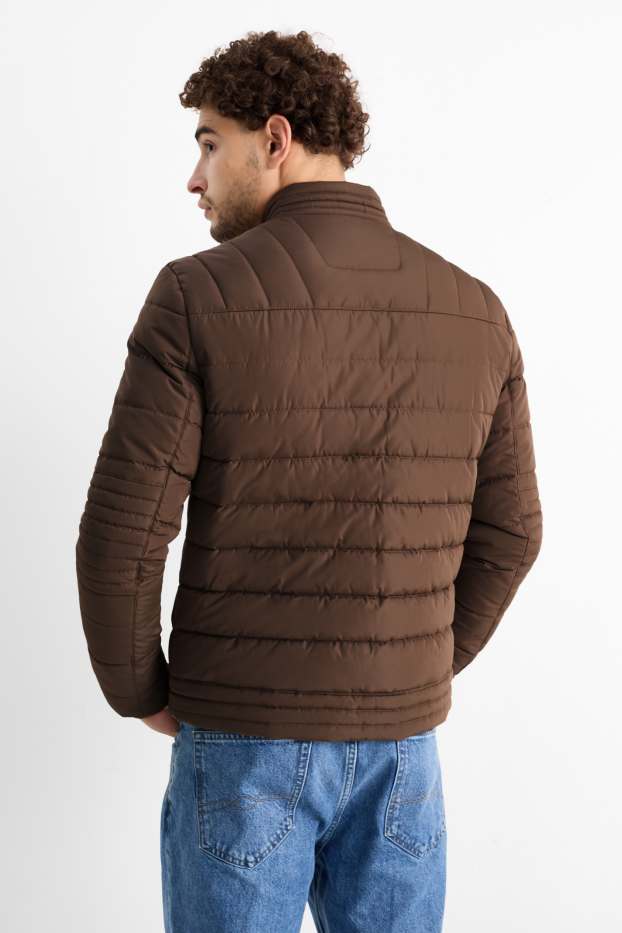 Men - Quilted jacket - brown
