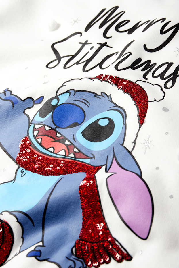 Children Girls - Lilo & Stitch - Christmas sweatshirt - cremewhite