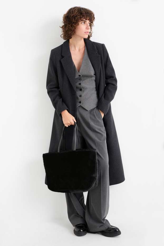 Damen - Großer Shopper - schwarz