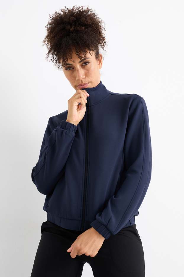 Damen - Funktions-Sweatjacke - dunkelblau