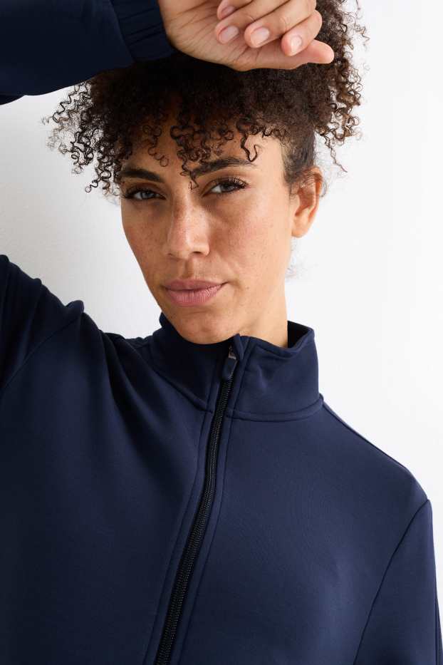 Damen - Funktions-Sweatjacke - dunkelblau