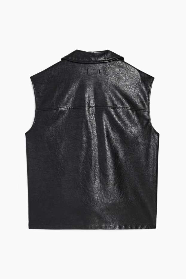 Femmes - Gilet sans manches - synthétique - noir