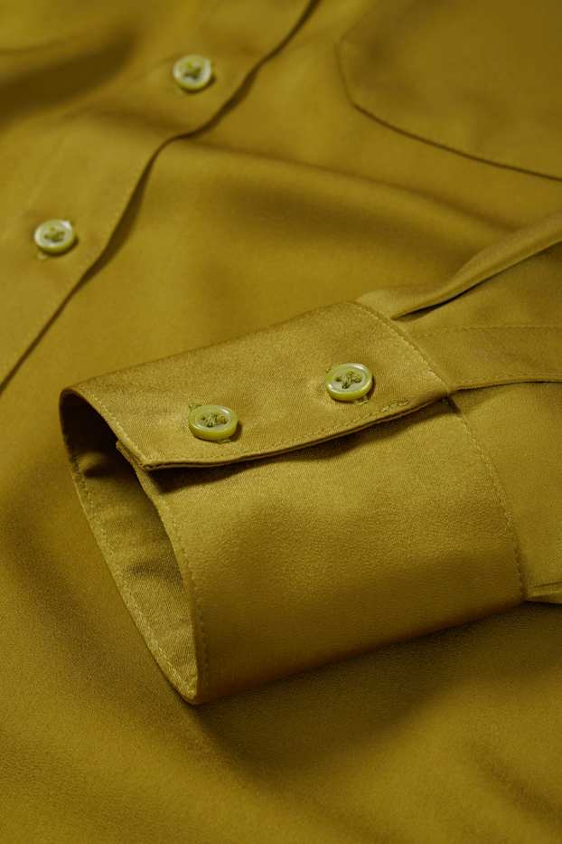 Mujer - Blusa de raso - verde