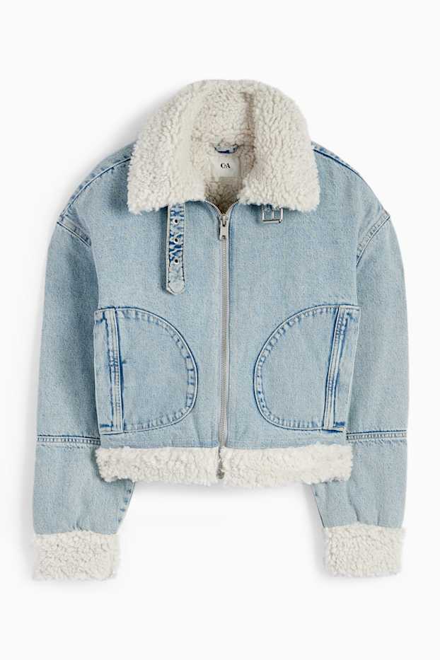 Femmes - Veste en jean - jean bleu clair