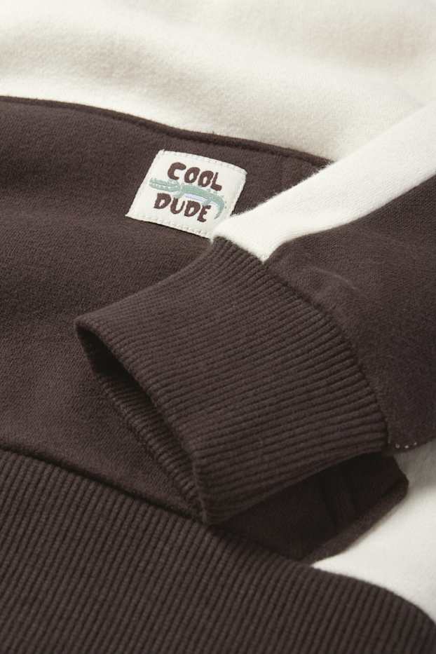 Enfants garçons - Sweat à capuche - blanc crème