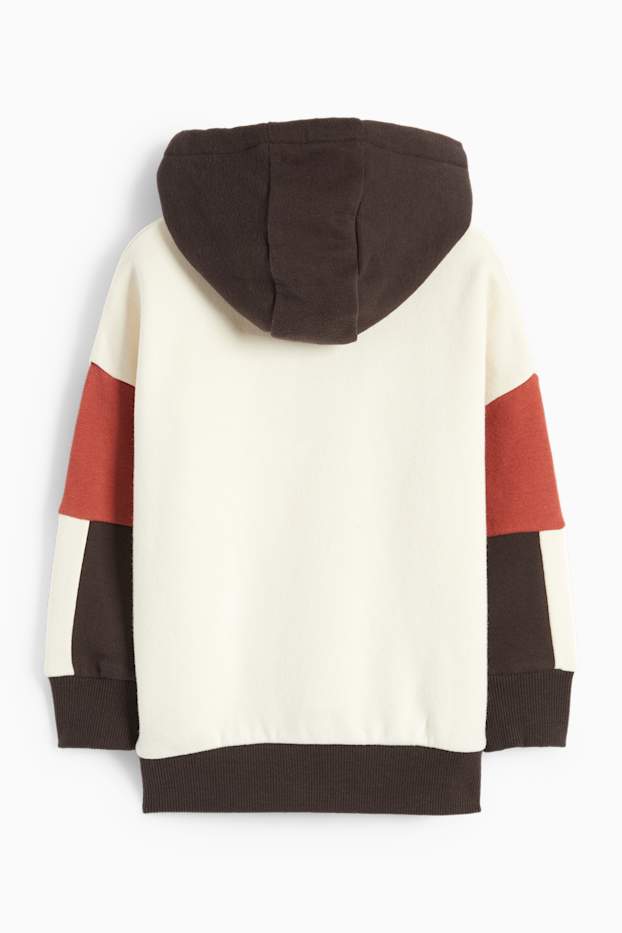 Enfants garçons - Sweat à capuche - blanc crème