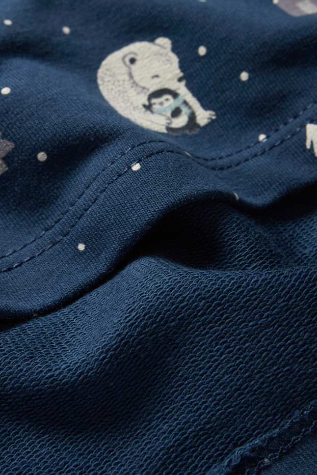 Bébés garçons - Lot de 2 - ours polaires - pyjamas bébé - 4 pièces - bleu foncé