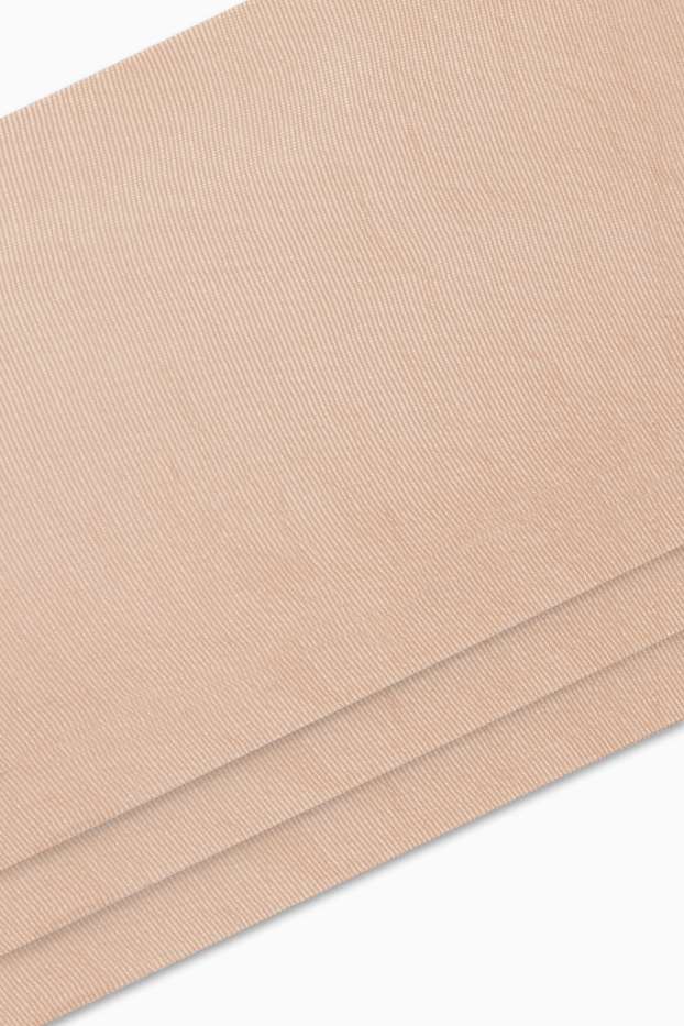 Damen - Multipack 3er - Feinsöckchen - LYCRA® - 20 DEN - braun
