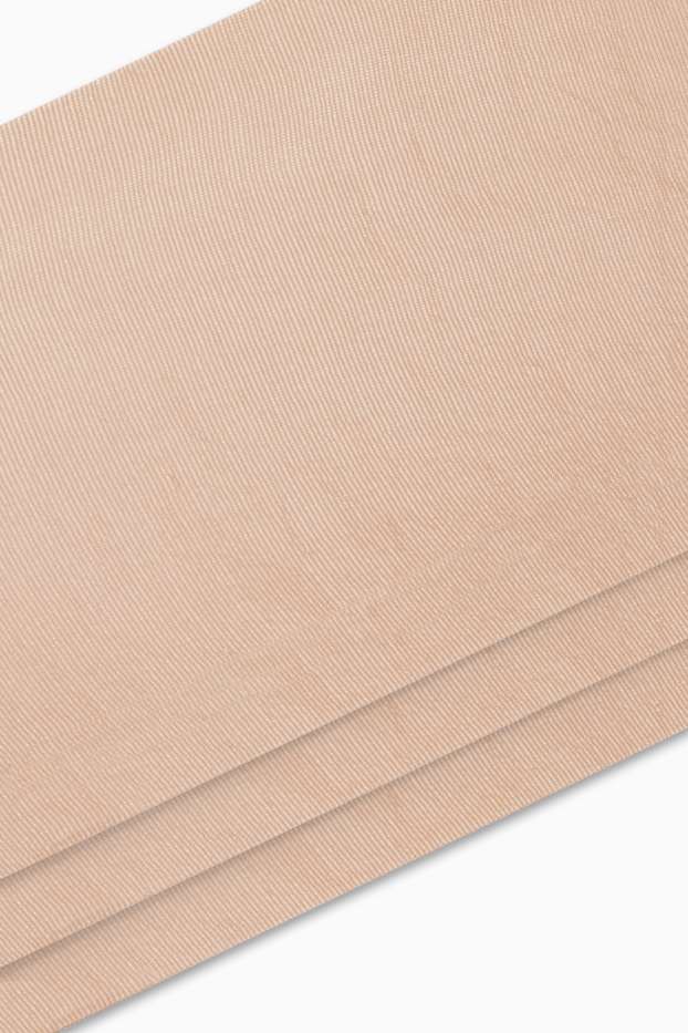 Damen - Multipack 3er - Feinkniestrümpfe - LYCRA® - 20 DEN - braun