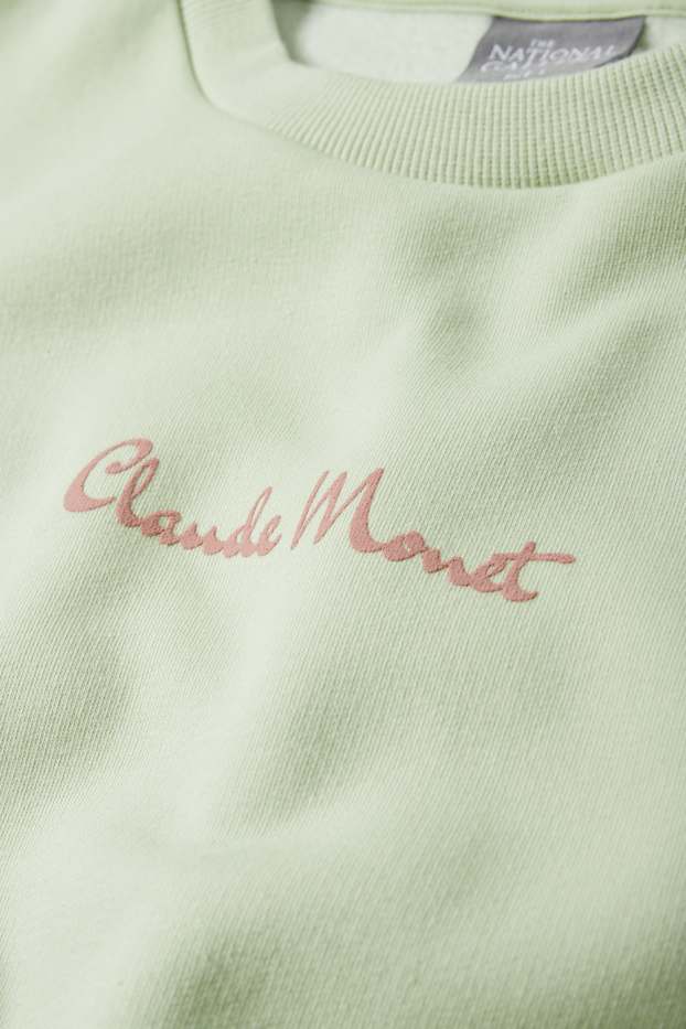 Dames - Sweatshirt - Claude Monet - lichtgroen