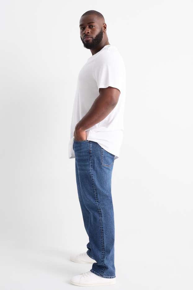 Bărbați - Straight jeans - LYCRA® - denim-albastru