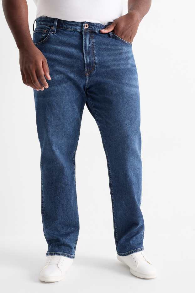 Bărbați - Straight jeans - LYCRA® - denim-albastru
