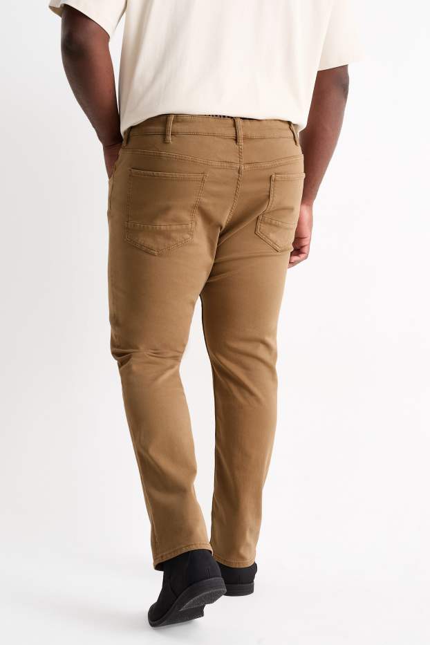 Pánské - Slim jeans - Flex - LYCRA® - světle hnědá