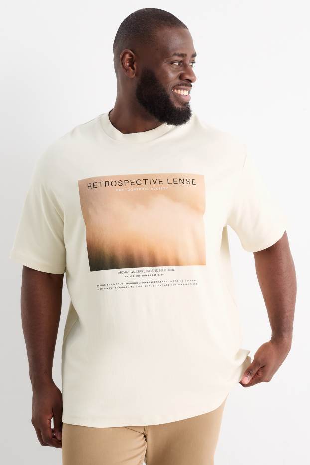 Hommes - T-shirt - beige