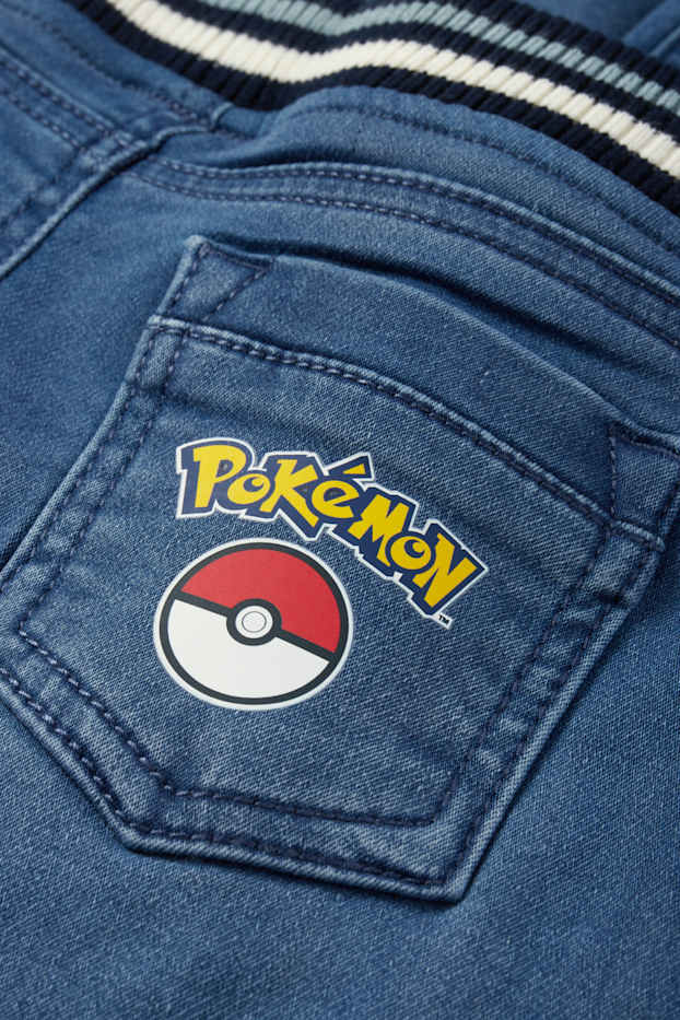 Copii - Băieți - Pokémon - straight jeans - jeans termoizolanți - denim-albastru