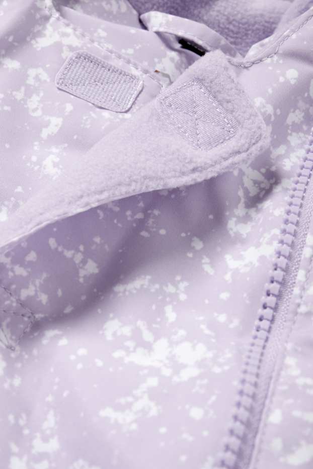 Nadó nena - Granota per a la neu per a nadó amb caputxa - impermeable - amb motiu - violeta clar