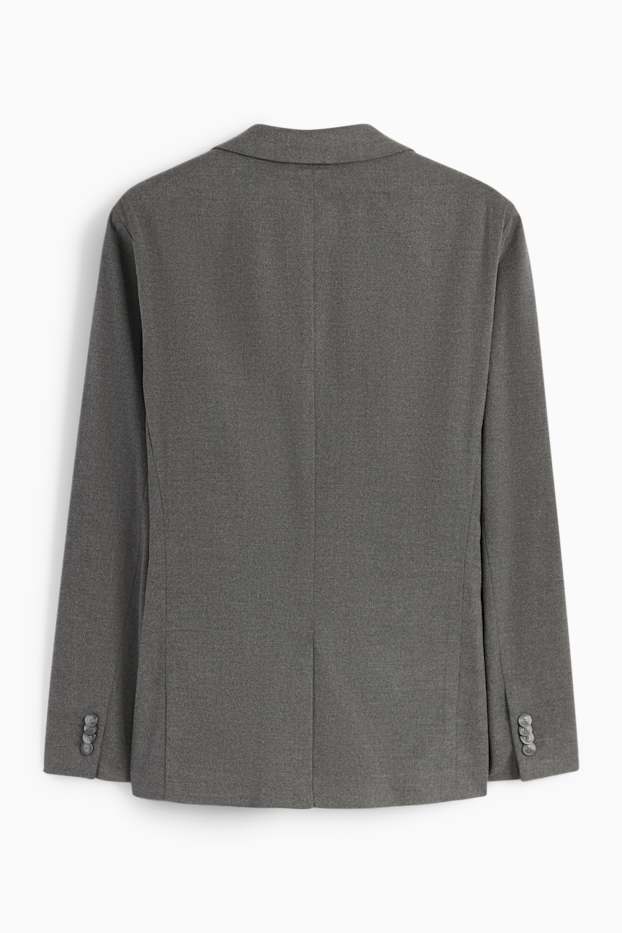 Pánské - Oblekové sako - slim fit - tmavošedá