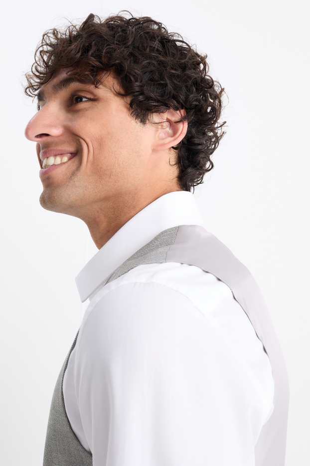Bărbați - Vestă modulară - slim fit - Flex  - gri