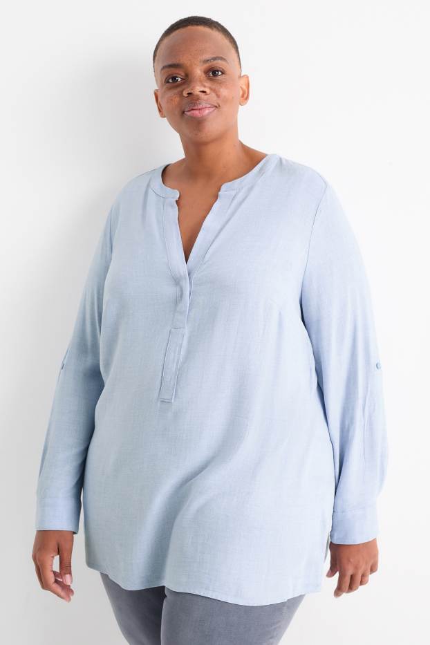Women - Tunic - light blue