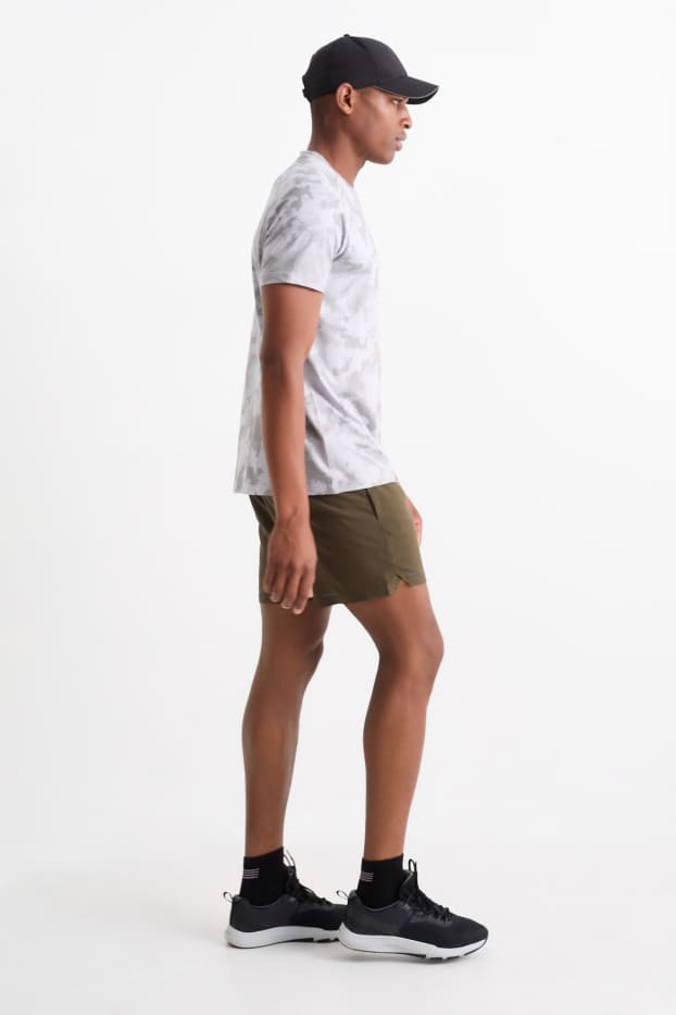 Herren - Funktions-Shorts - dunkelgrün