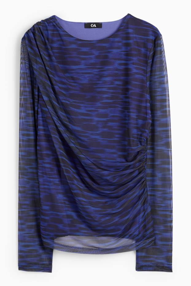 Dames - Longsleeve - met patroon - paars