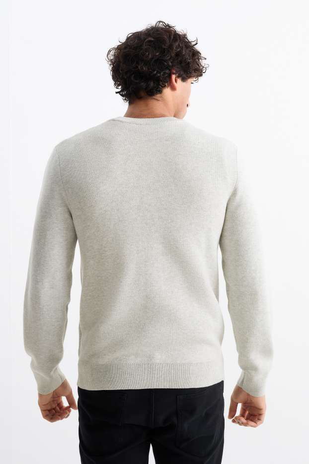 Hommes - Pull - gris clair