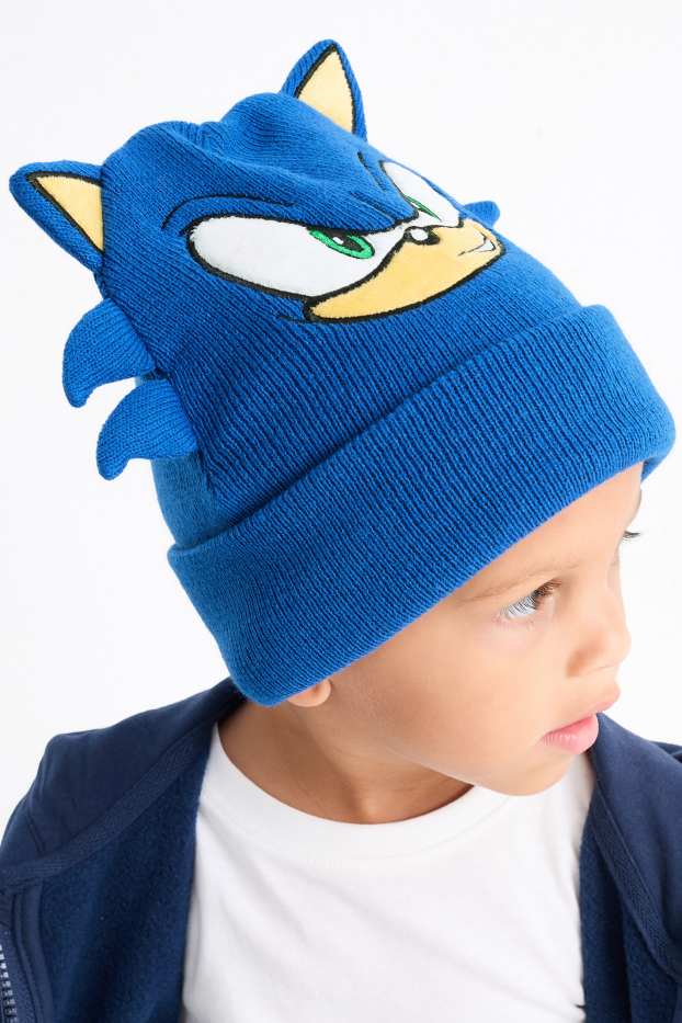 Children Boys - Sonic - beanie - blue