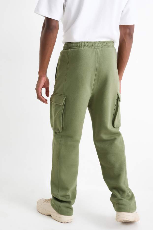 Bărbați - Pantaloni de trening cargo - verde