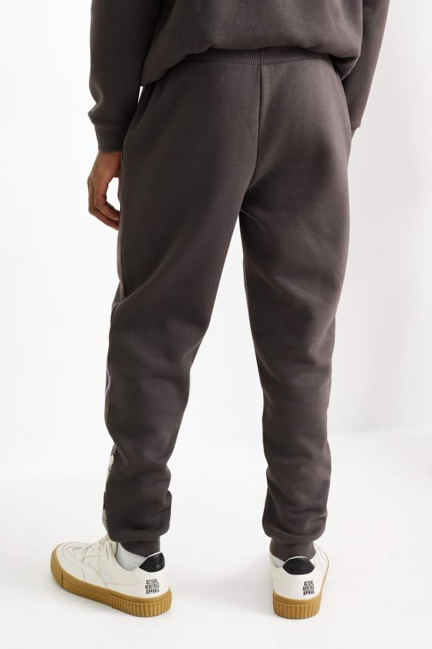 Home - Pantalons de xandall - Bola de Drac Z - gris fosc