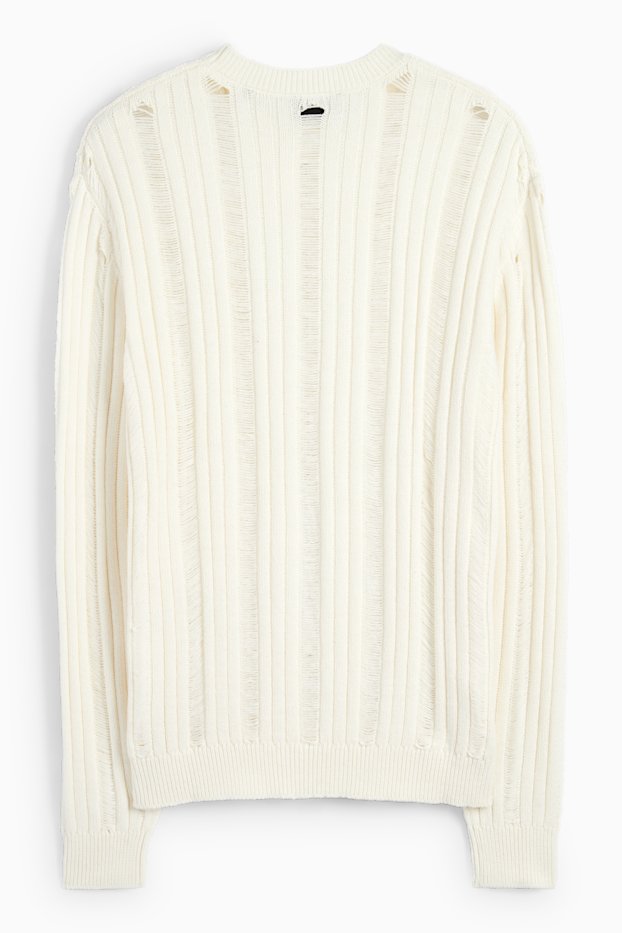 Mężczyźni - Sweter - beżowy