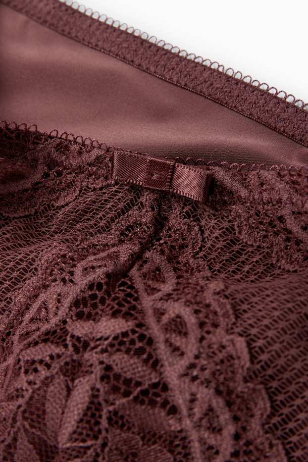 Damen - Slip - dunkelrot