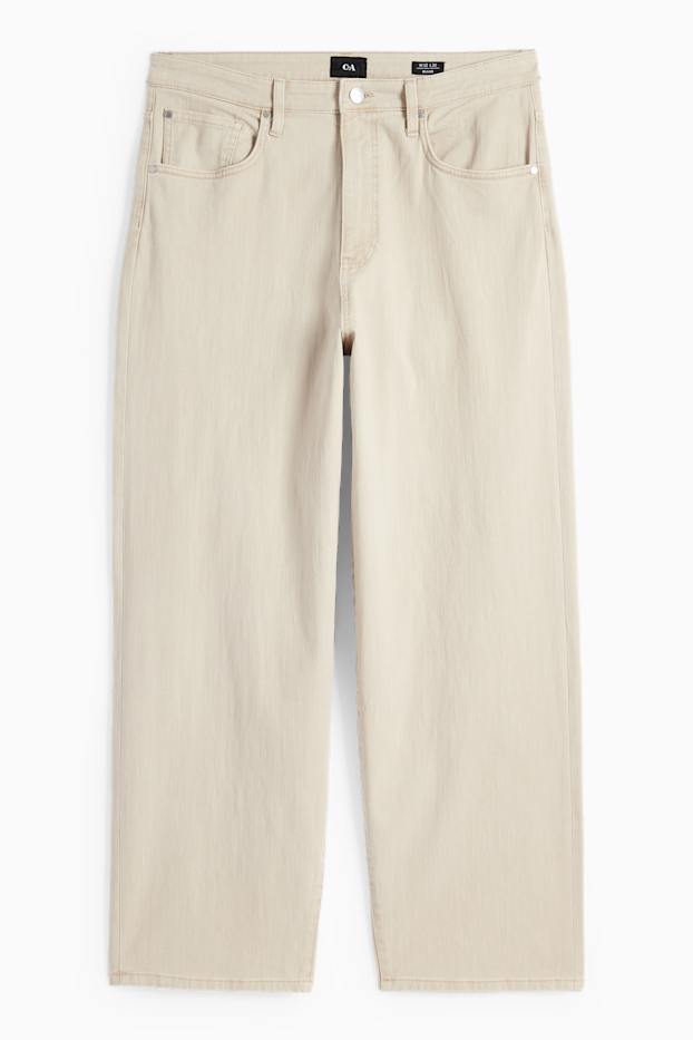 Hommes - Baggy jean - taupe