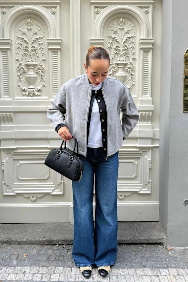 Women - Bomber jacket - gray