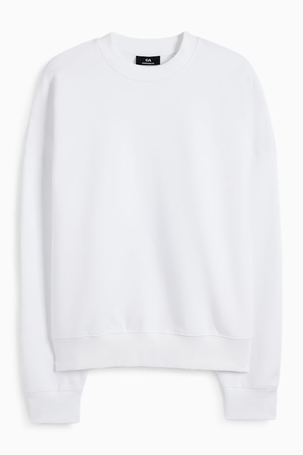 Home - Dessuadora oversized - blanc