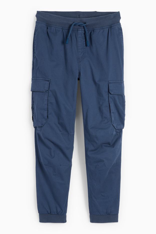 Kinder Jungen - Thermo-Cargohose - dunkelblau