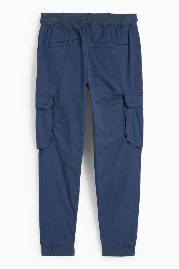 Kinder Jungen - Thermo-Cargohose - dunkelblau