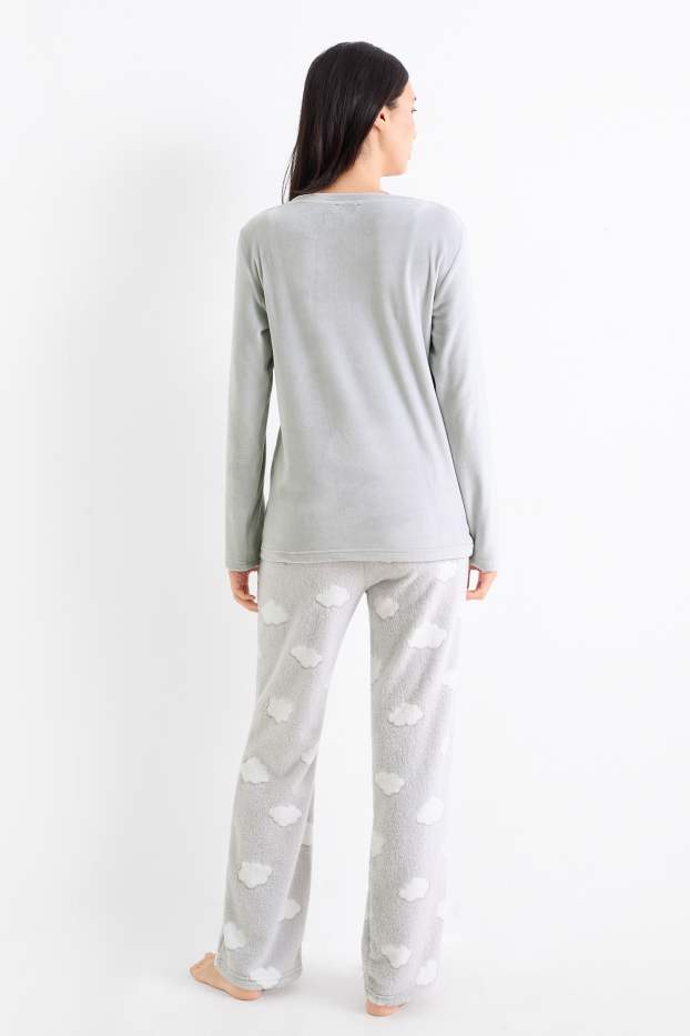 Femmes - Pyjama d’hiver - gris clair