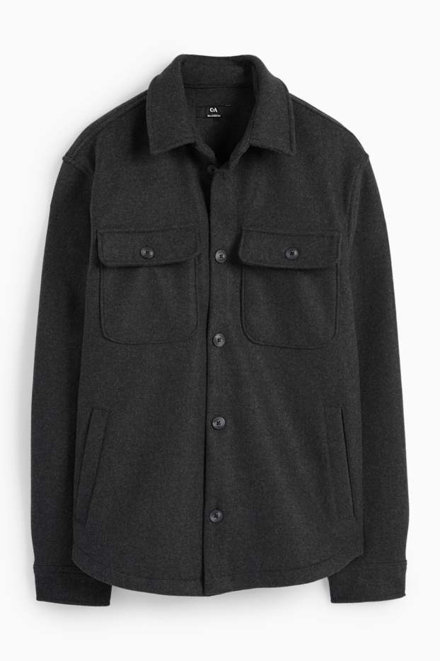 Home - Sobrecamisa - relaxed fit - Kent - gris fosc